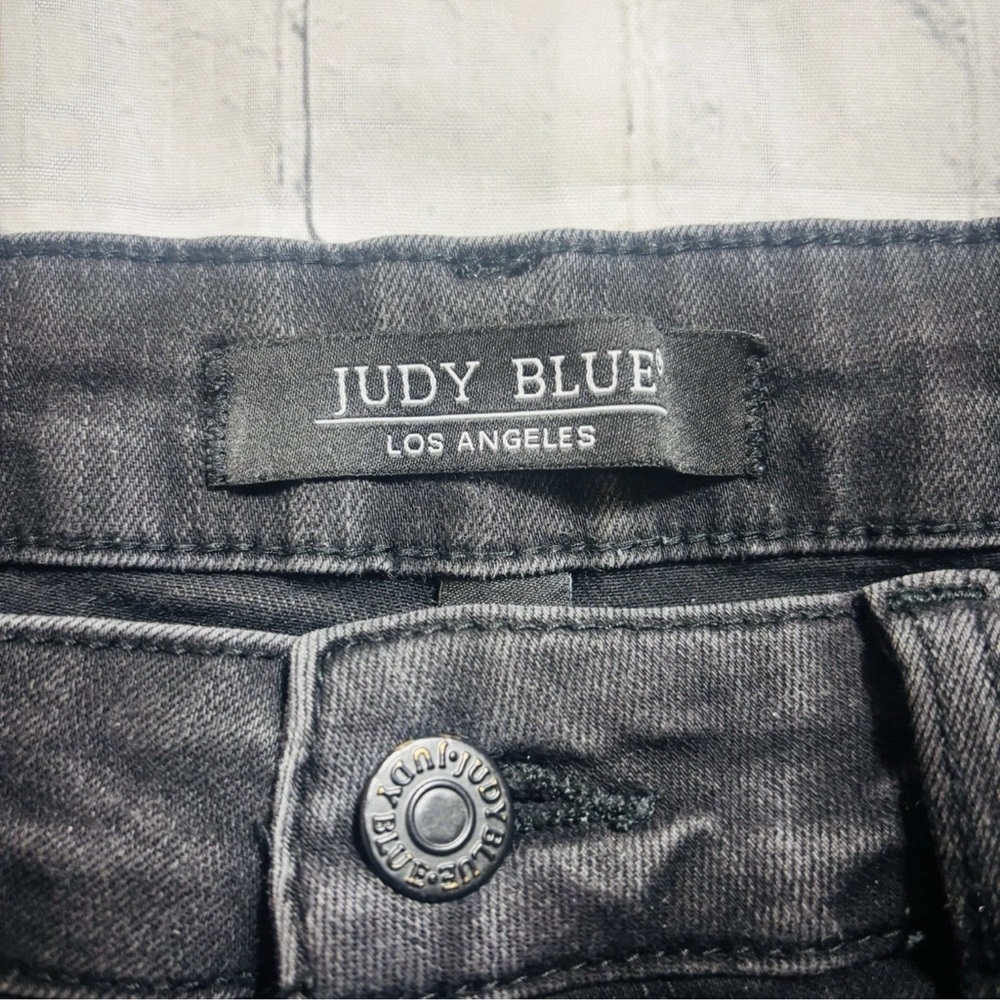 Judy Blue Jeans Womens 14W Mid-Rise Skinny Fit Black Denim Stretch JB88309 - Picture 3 of 15